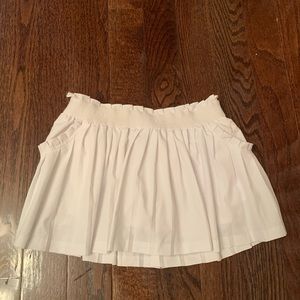 Head Pleated Tennis Skirt White